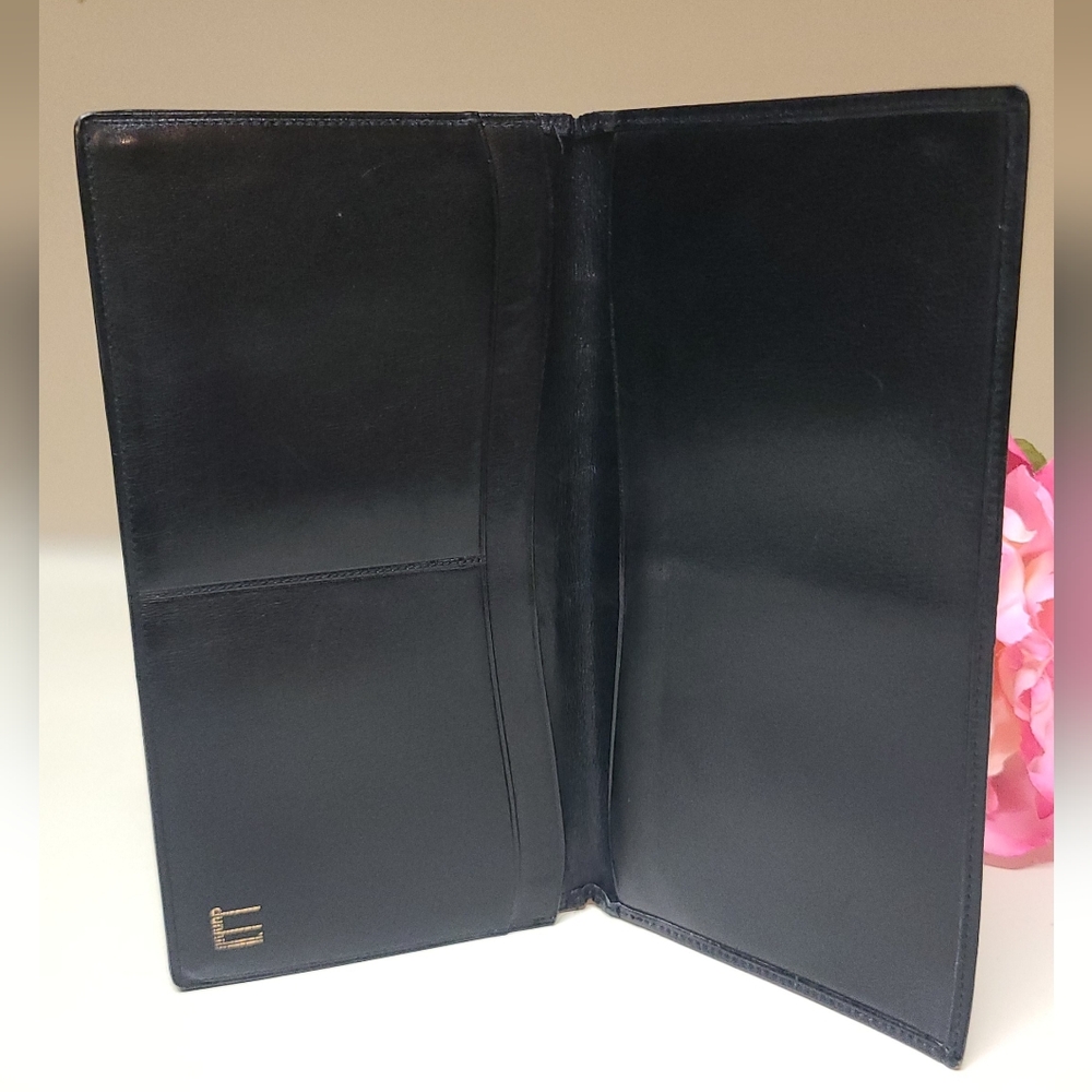 Dunhill🔥 Black Leather Long Wallet